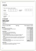 AQA A-level BIOLOGY Paper 2 June 2023