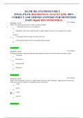 MATH 302&colon; STATISTICS BEC1  FINAL EXAM 2022&sol;2023&lpar;MAY-AUGUST QTR&rpar; 100&percnt; CORRECT AND VRIFIED ANSWERS FOR DISTINTION PASS &lpar;Highly RECOMMENDED&rpar;