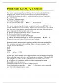 PEDI HESI EXAM &ndash; Q&rsquo;s And A&rsquo;s