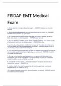FISDAP EMT Medical  Exam solutions 2023/2024