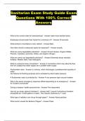 SANITARIAN PACKAGED EXAMS WITH VERIFIED SOLUTIONS