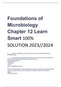 Foundations of  Microbiology  Chapter 12 Learn  Smart 100%  SOLUTION 2023//2024