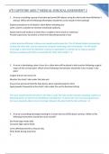 ATI Capstone Adult Medical Surgical Assessment 2 2023&sol;2024