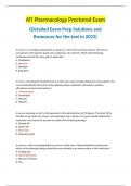 ATI Pharmacology Proctored Exam &lpar;Detailed Exam Prep Solutions and Resources for the test in 2023&rpar;