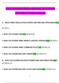 Army Board Study Guide Questions and Answers 2022/2023 Verified Answers