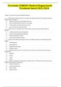 Test bank-CURRENT Medical Diagnosisand Treatment-latest 2023&sol;2024 Chapter 1&period; Disease Prevention & Health Promotion