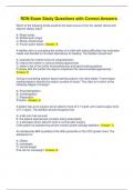 RDN Exam Study Questions with Correct Answers