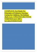 Test Bank For Principles of Pediatric Nursing&comma; Caring for Children&comma; 7th Edition &lpar;Ball et al&period;&rpar;&period;