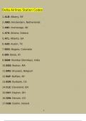 Delta Airlines Station Codes Questions and Answers Latest &lpar;2023 &sol; 2024&rpar; &lpar;Verified Answers&rpar;
