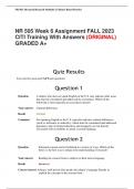 NR 505 Week 6 Assignment FALL 2023 CITI Training With Answers (ORIGINAL) GRADED A+