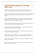 Healthcare Management WGU C432 Full Solution Pack with complete solution