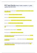 PCT test Davita &lpar;Study Guide&rpar; complete A&plus; guide&comma;  updated fall 2021&sol;2022&period;