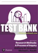 Test Bank For Research Methods: A Process of Inquiry 9th Edition All Chapters - 9780137514830
