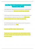 Loa Sig Test 6 Questions and Answers Passed with 100&percnt;