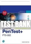 Test Bank For CompTIA PenTest+ PT0-002 Cert Guide 2nd Edition All Chapters - 9780137566174