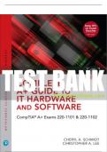 Test Bank For Complete A+ Guide to IT Hardware and Software: CompTIA A+ Exams 220-1101 & 220-1102 9th Edition All Chapters - 9780137670796