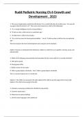 Rudd Pediatric Nursing Ch 6 Growth and Development &comma; 2023