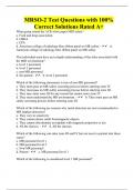 MRSO-2 Test Questions with 100&percnt; Correct Solutions Rated A&plus;