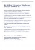 BA109 Quiz 11 Questions With Correct Answers&period; &lpar;SCORED A&plus;&rpar;