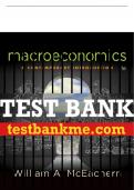 Test Bank For Macroeconomics: A Contemporary Introduction - 11th - 2017 All Chapters - 9781305505490