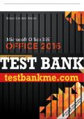 Test Bank For Shelly Cashman Series&reg; Microsoft&reg; Office 365 & Office 2016&colon; Advanced - 1st - 2017 All Chapters - 9781305870406