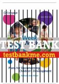 Test Bank For Week by Week&colon; Plans for Documenting Children's Development - 7th - 2017 All Chapters - 9781305501003