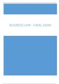 Business Law - Final Exam 2023 Answered (Real Exam)