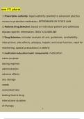 Pharmacology MSN 571 Pharm Study Guide Questions and Answers Latest &lpar;2023 &sol; 2024&rpar; &lpar;Verified Answers&rpar;