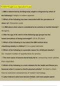 NASM Weight Loss Specialist Exam Questions and Answers Latest &lpar;2023 &sol; 2024&rpar; &lpar;Verified Answers&rpar;