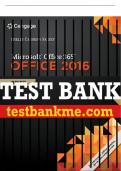 Test Bank For Shelly Cashman Series® Microsoft® Office 365 & Office 2016: Brief - 1st - 2017 All Chapters - 9781305870055