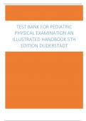 Test Bank For Pediatric Physical Examination An Illustrated Handbook 5th Edition Duderstadt