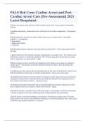 PALS Red Cross Cardiac Arrest and Post-Cardiac Arrest Care &lbrack;Pre-Assessment&rsqb; 2021 Latest Reupdated