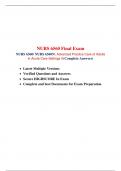NURS 6560 Final Exam (Latest 2 Versions, 200 Q & A) / NURS 6560N Final Exam , NURS 6560 Advanced Practice Care of Adults in Acute Care Settings II, Walden University.