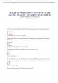 PMK-EE E6 PROFESSIONAL CONDUCT LATEST  2022-2024 EXAM 200+ QUESTIONS AND ANSWERS  (VERIFIED ANSWERS)