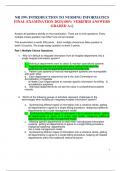 NR 599&colon; INTRODUCTION TO NURSING INFORMATICS FINAL EXAMINATION 2023&lbrace;100&percnt; VERIFIED ANSWERS GRADED A&plus;&rcub;