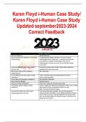 Karen Floyd i-Human Case Study/ Karen Floyd i-Human Case Study Updated september2023-2024 Correct Feedback