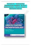 Test Bank for&Tab;Understanding Pathophysiology 6th Edition&Tab;By&colon; Sue E&period; Huether&semi; Kathryn L&period; McCance Chapter 1-42&vert;Complete Guide A&plus;