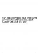 NGN ATI COMPREHENSIVE EXIT EXAM COMPLETE SOLUTION LATEST UPDATED 2023-2024