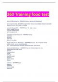 360 Training food test