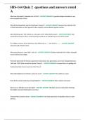 HIS-144 Quiz 2 questions and answers rated A&period;docx
