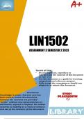 LIN1502 Assignment 3 Semester 2 2023
