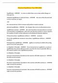 Chemical Equilibrium Test 2023-2024