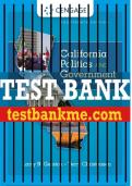 Test Bank For California Politics and Government: A Practical Approach - 14th - 2018 All Chapters - 9781305953499