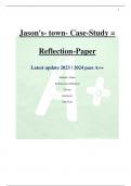 Jason's- town- Case-Study = Reflection-Paper Latest update 2023 / 2024 pass A++ Student's Name Institutional Affiliation Course Instructor Due Date  2 Jason's Case Study – Reflection Paper Risk and Protective Factors Risk factors tend to increase