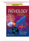 RUBIN'S PATHOLOGY: CLINICOPATHOLOGIC FOUNDATIONS OF MEDICINE TESTBANK QUESTIONS AND ANSWER KEY AFTER EVERY CHAPTER (2023-2024)