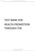 Edelman Health Promotion Throughout the Life Span, 8th Edition Test Bank All Chapters Covered.