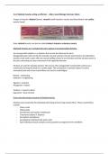 Summary Notes on Muscles - AQA A Level Biology 