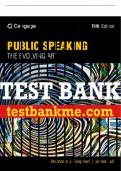 Test Bank For Public Speaking&colon; The Evolving Art - 5th - 2024 All Chapters - 9780357656754