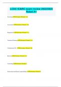 LCDC IC&RC exam review 2022&sol;2023 Rated A&plus;