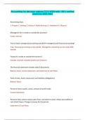 Accounting for decision makers C213 WGU-with 100&percnt; verified solutions-2023-2024